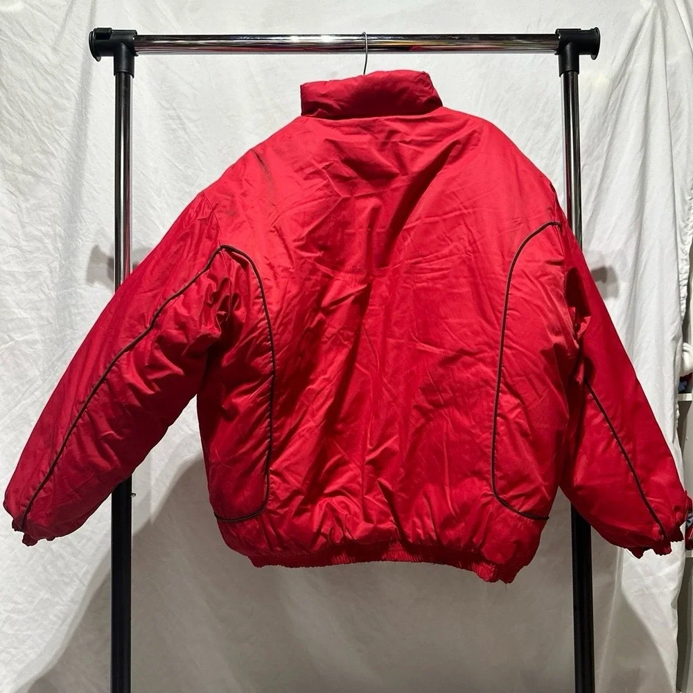 Vintage Maryland Terrapins Black Red Reversible Puffer Jacket  Like New Men's XL